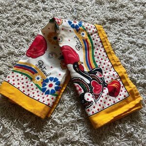 Vintage Portugal Souvenir Tea Kitchen Towel 100% Cotton Colorful Vintage 27x25